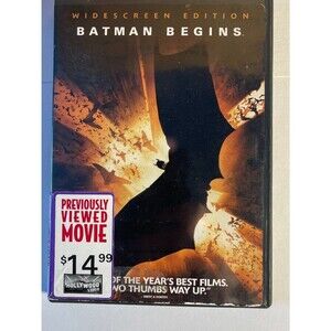 Batman Begins (DVD, 2005, WideScreen) Christian Bale VERY GOOD
